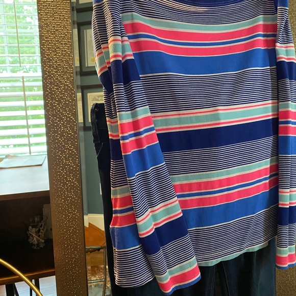 Off the shoulder flirty festive long sleeve shirt - Picture 5 of 5